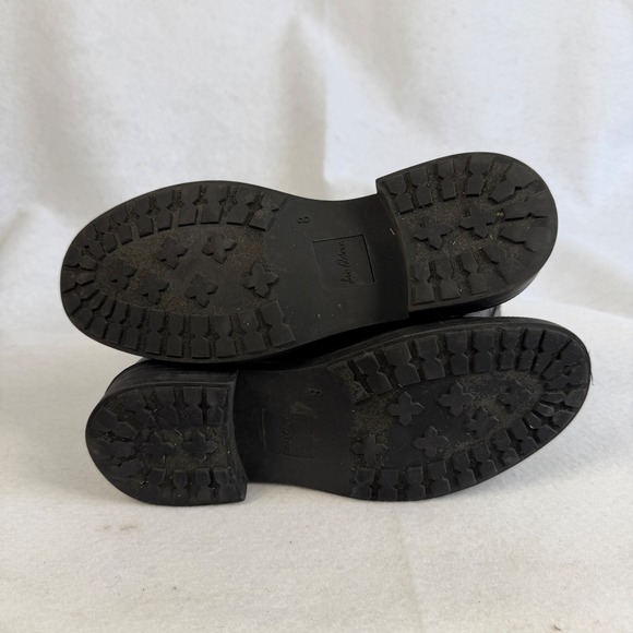 Sam Edelman Keigan Womens 8 Black Buckle Rubber Croc Embossed Rain Boots - Picture 9 of 13